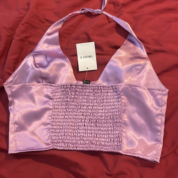 NWT Forever 21 Purple Halter Top - Picture 4 of 4